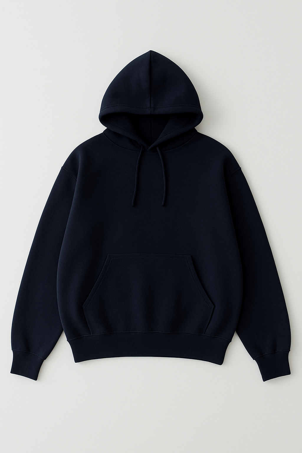 Navy blue fleece hoodie