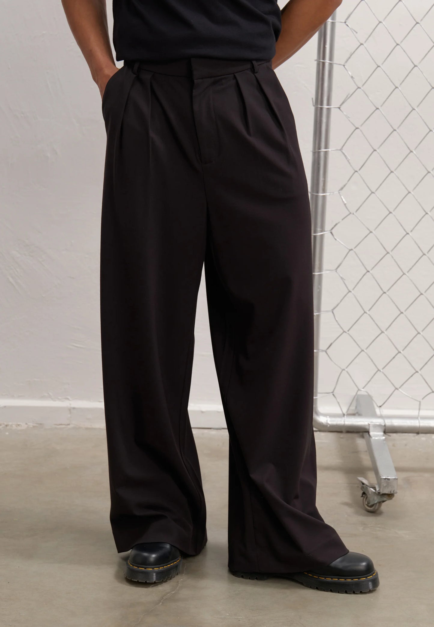 Coffee brown boot cut pants