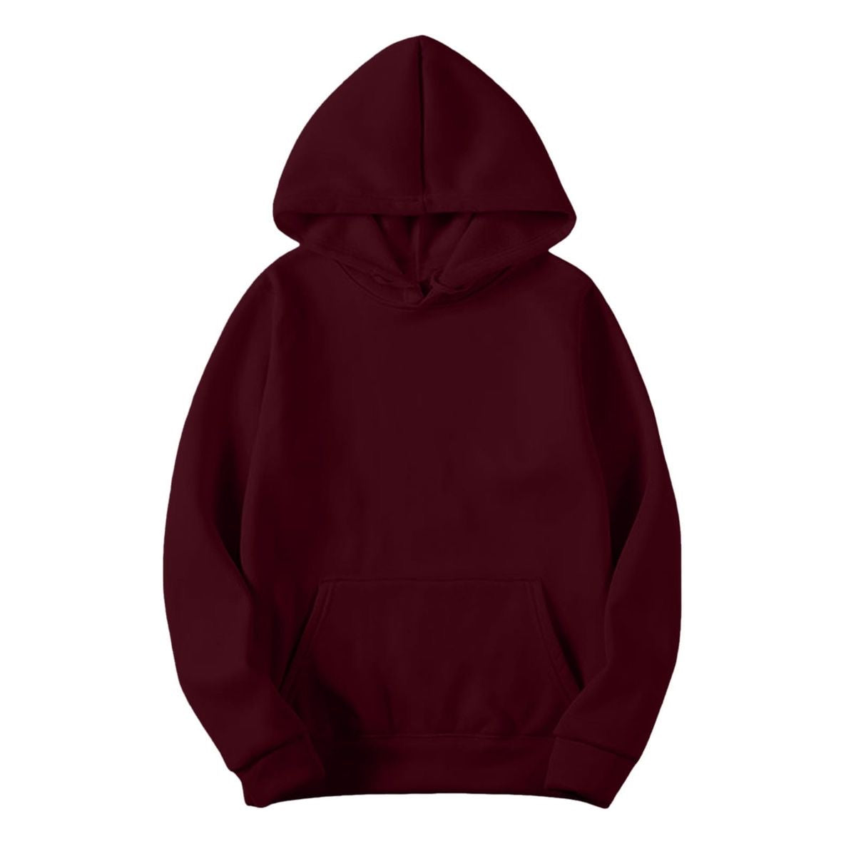 Maroon fleece hoodie