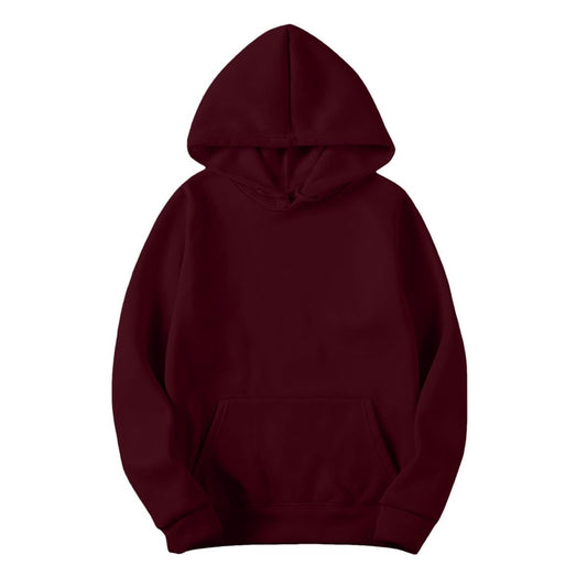 Maroon fleece hoodie