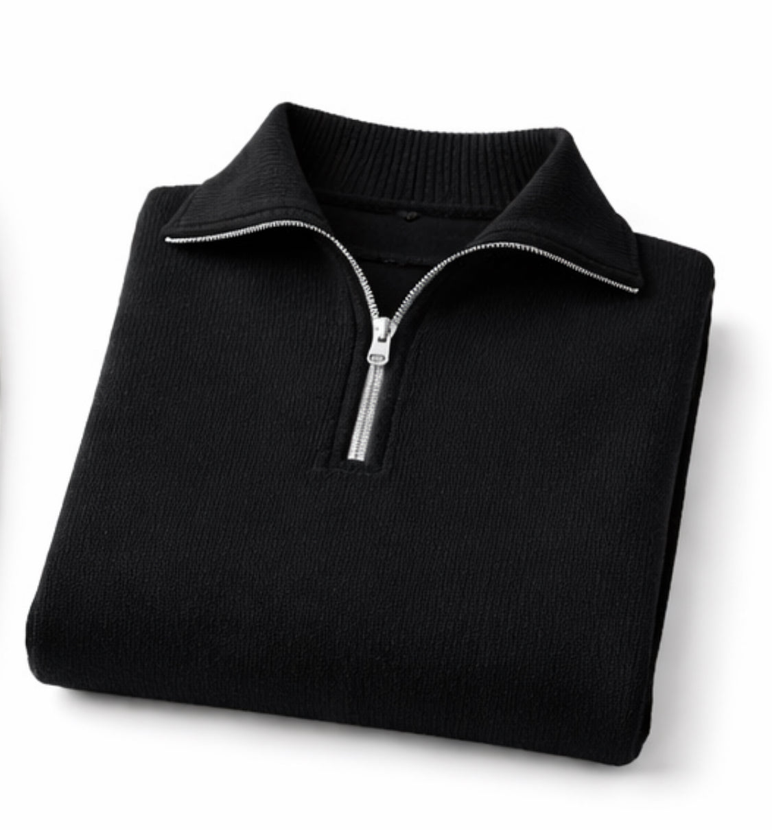 Black knitted sweater