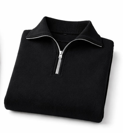 Black knitted sweater