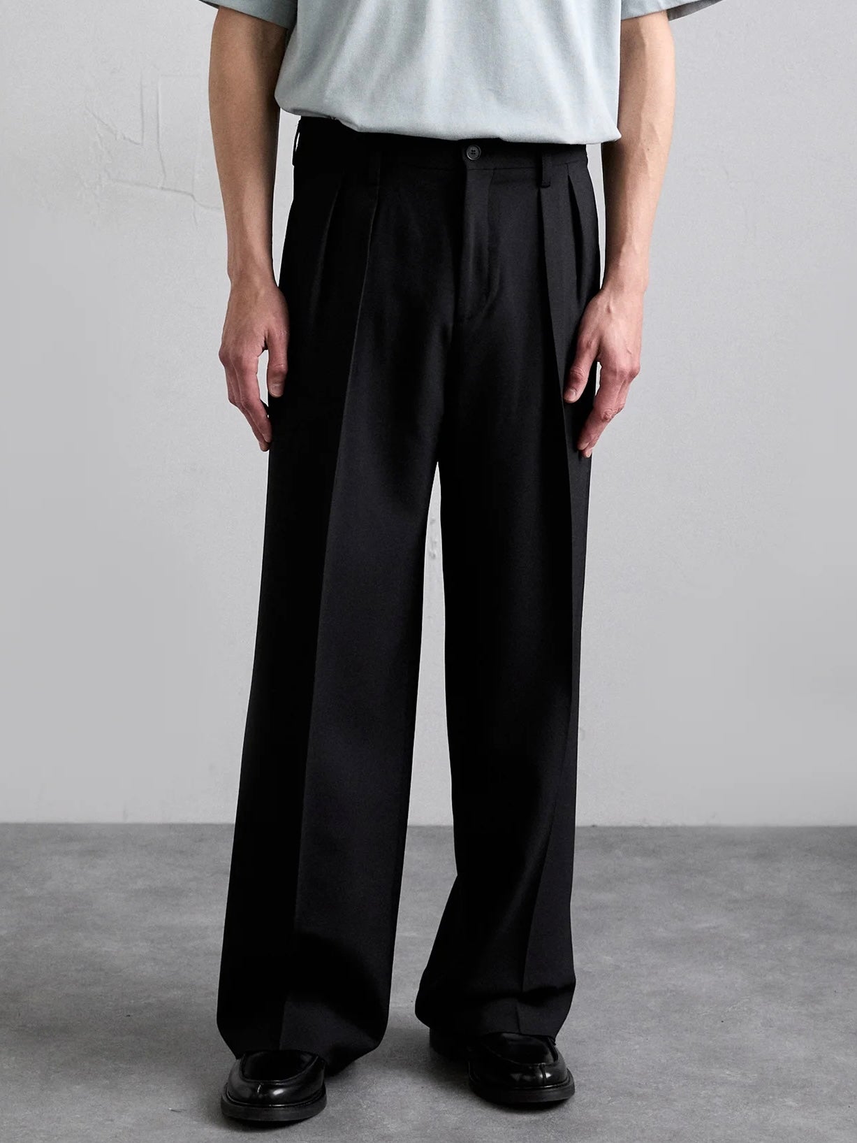 Black boot cut pants