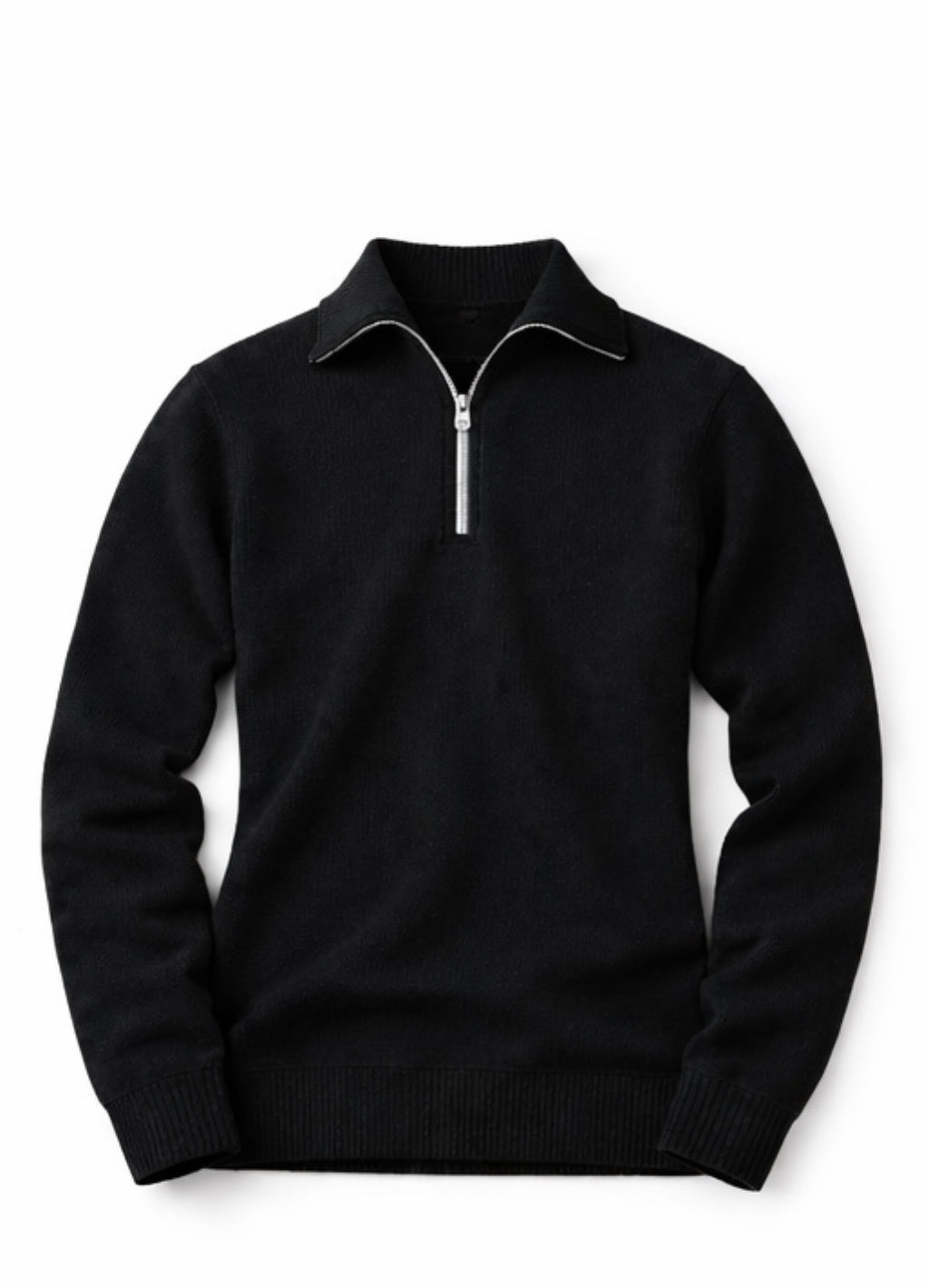 Black knitted sweater