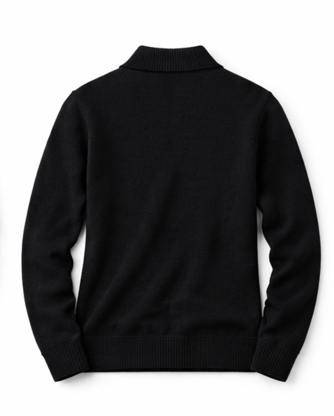 Black knitted sweater