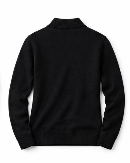 Black knitted sweater
