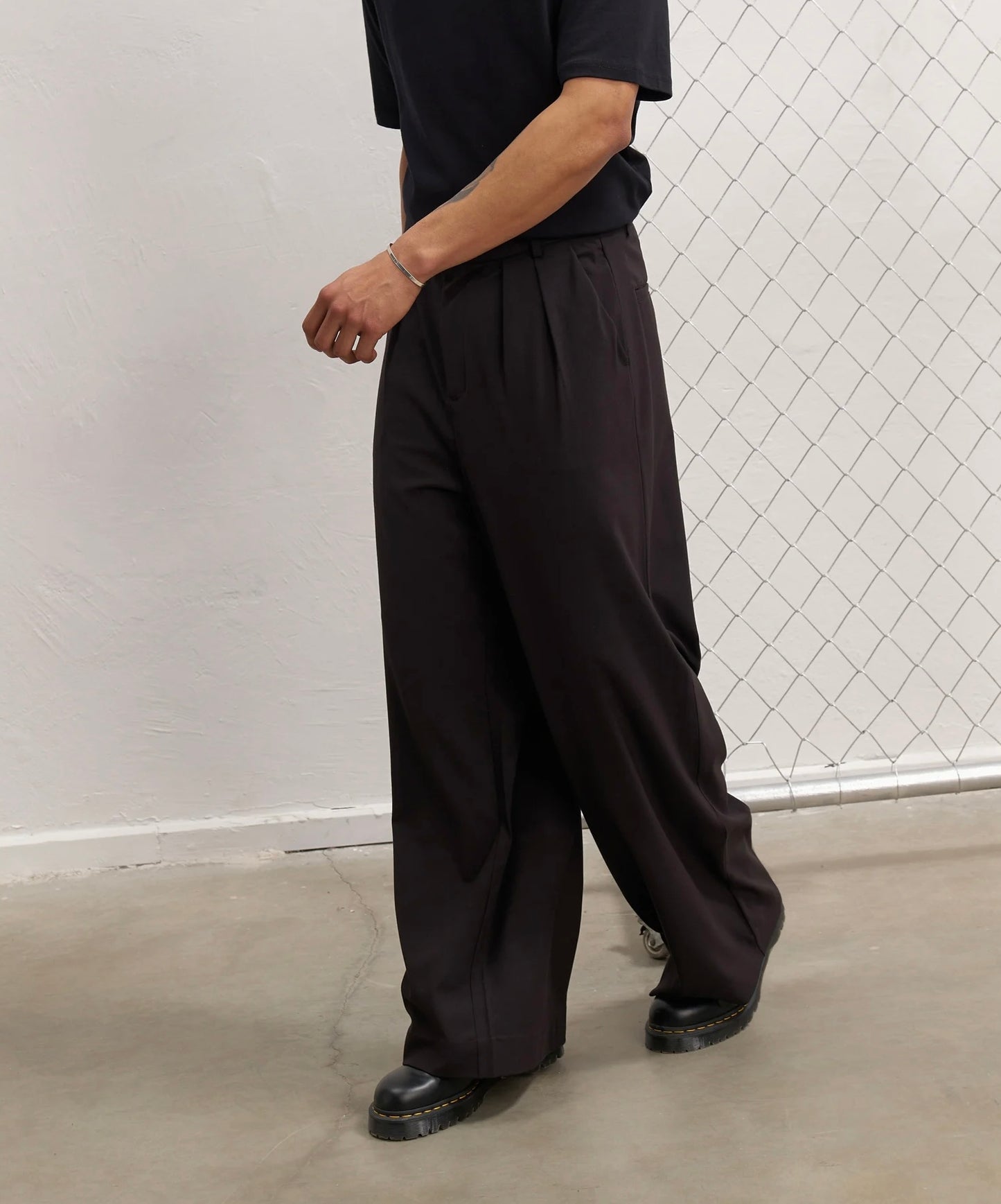 Coffee brown boot cut pants