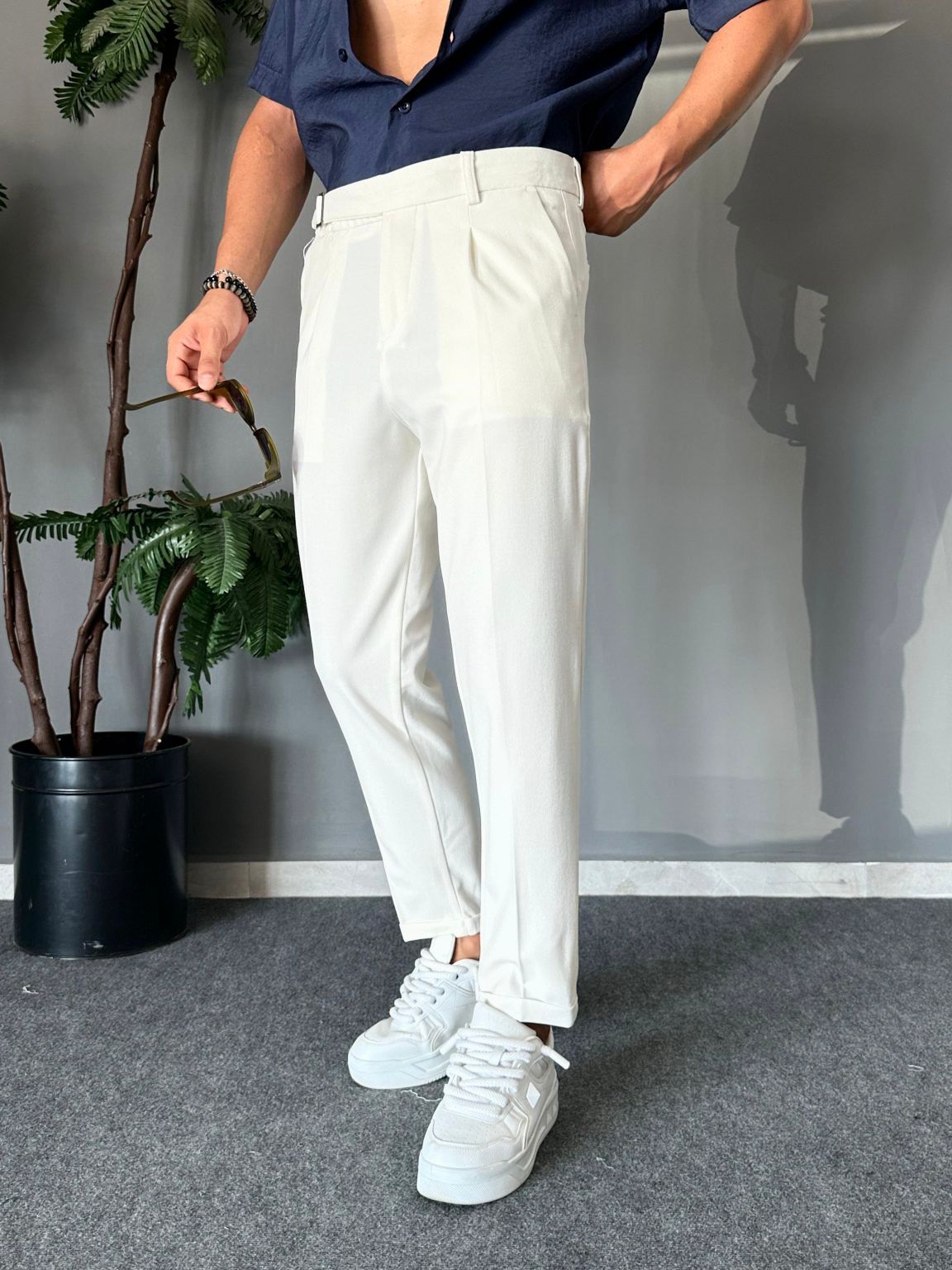 White Gurkha pant